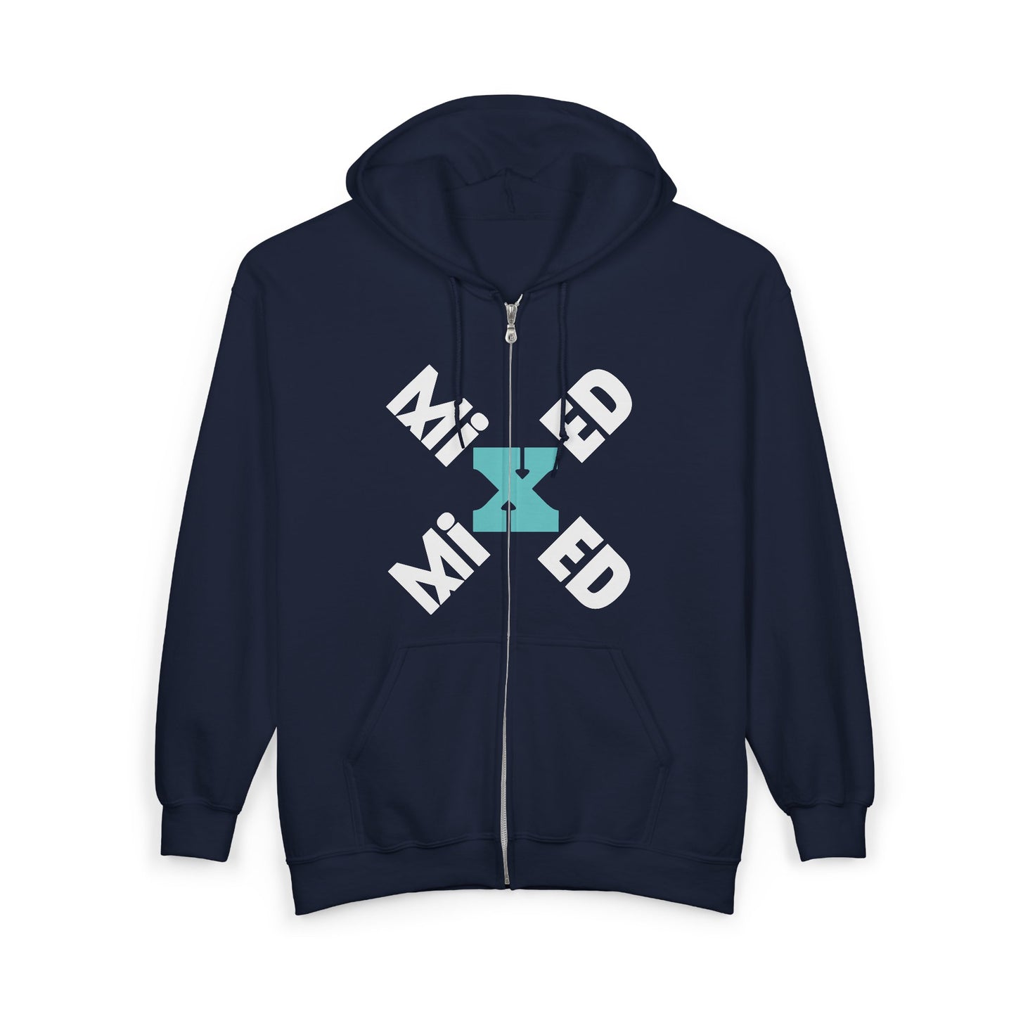 Mixed Heavy Blend Full Zip Hoodie