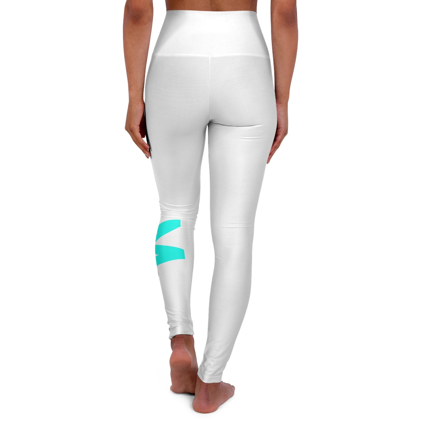 MiXED High Waisted Leggings - White