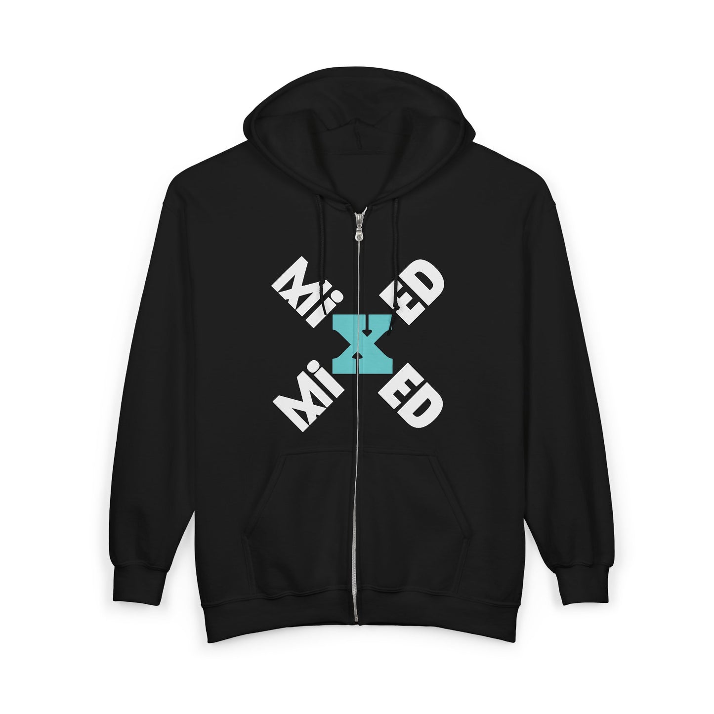 Mixed Heavy Blend Full Zip Hoodie
