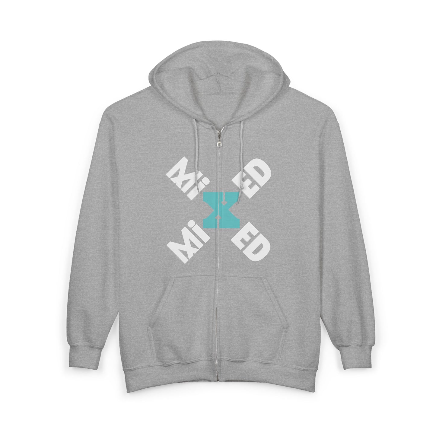 Mixed Heavy Blend Full Zip Hoodie