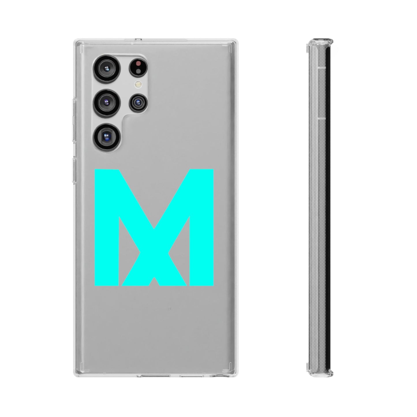 Clear Phone Case with M Style - Transparent