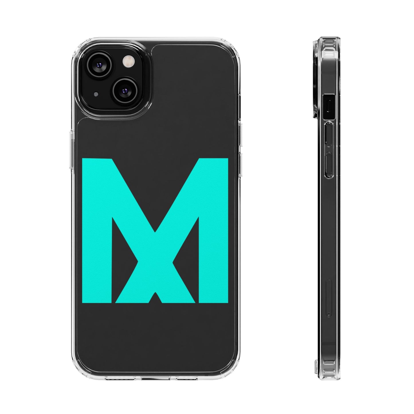 Clear Phone Case with M Style - Transparent