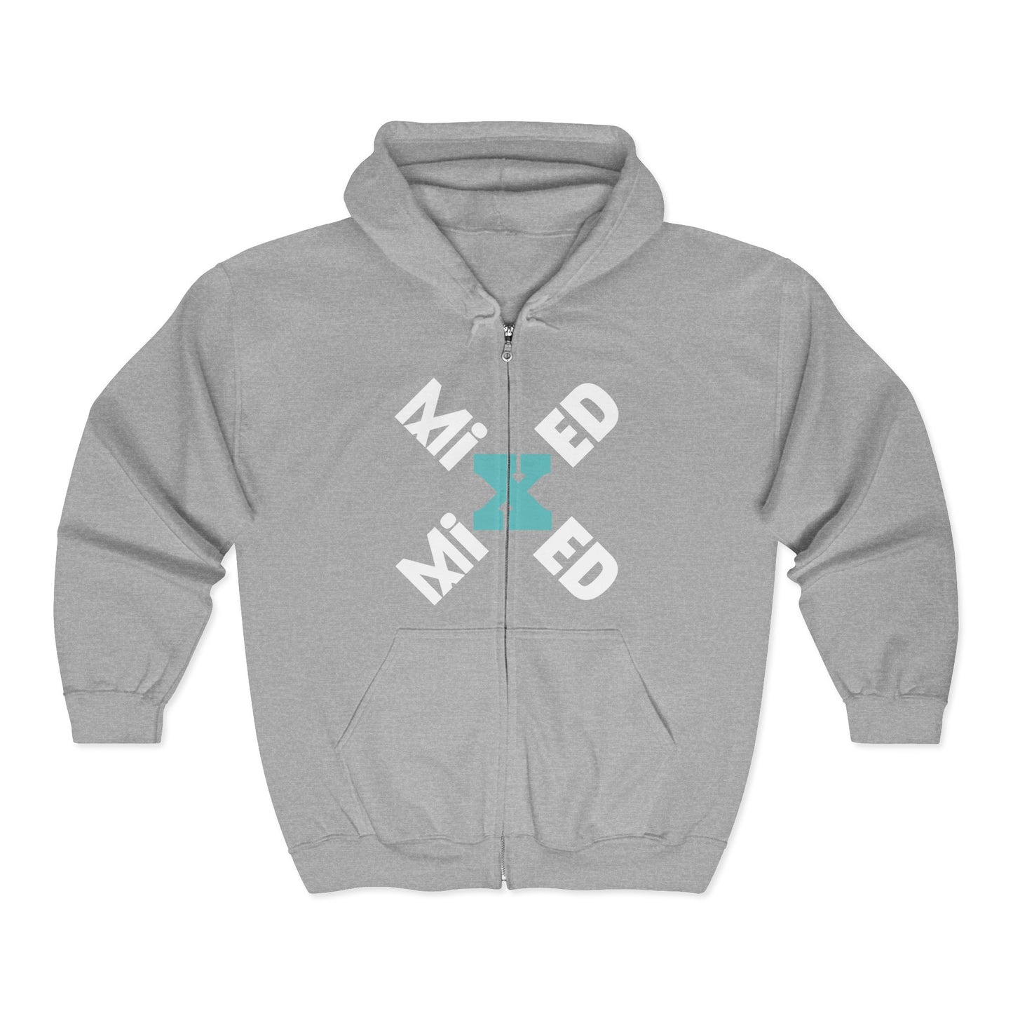 Mixed Heavy Blend Full Zip Hoodie