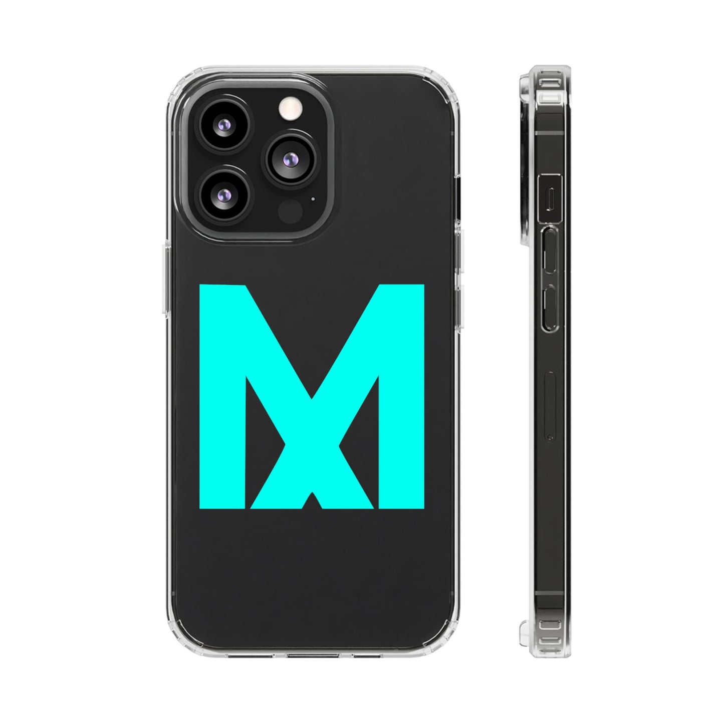 Clear Phone Case with M Style - Transparent