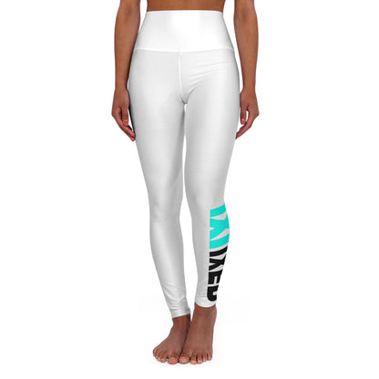 MiXED High Waisted Leggings - White