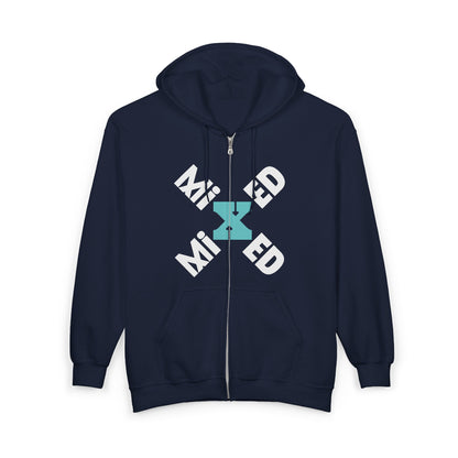 Mixed Heavy Blend Full Zip Hoodie