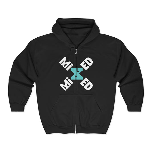 Mixed Heavy Blend Full Zip Hoodie
