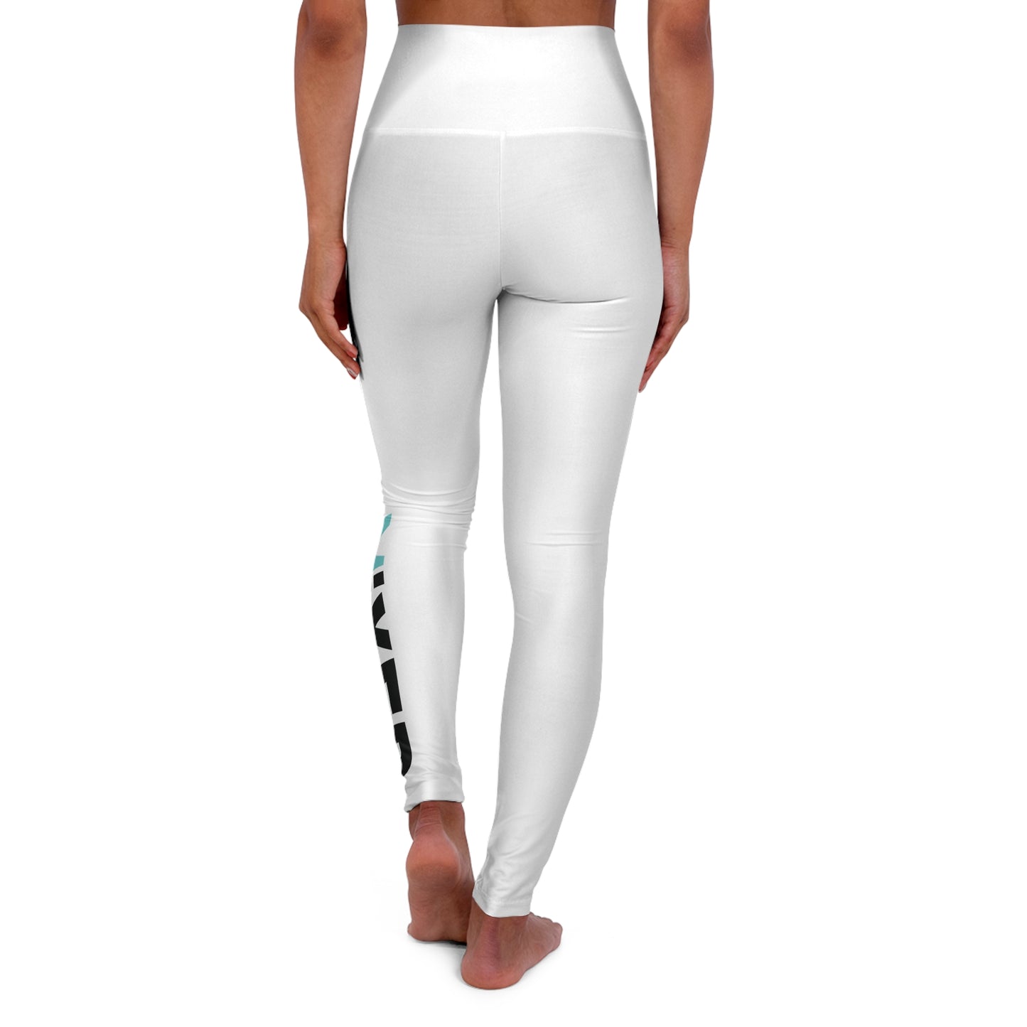 MiXED High Waisted Leggings - White