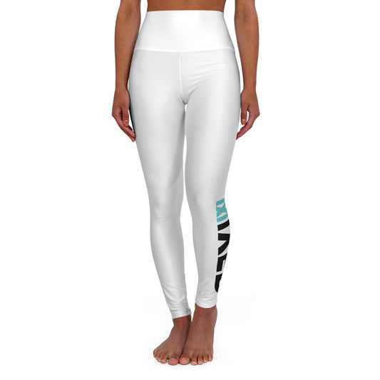 MiXED High Waisted Leggings - White
