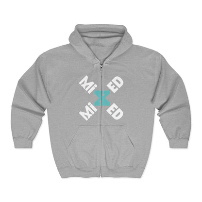 Mixed Heavy Blend Full Zip Hoodie