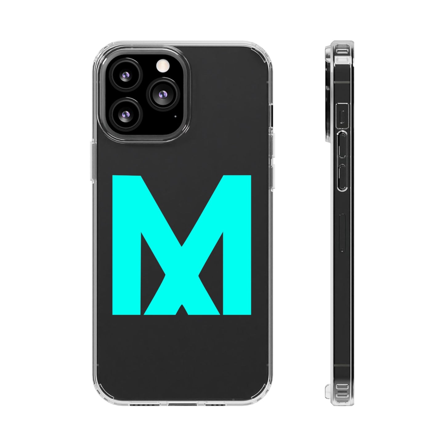 Clear Phone Case with M Style - Transparent